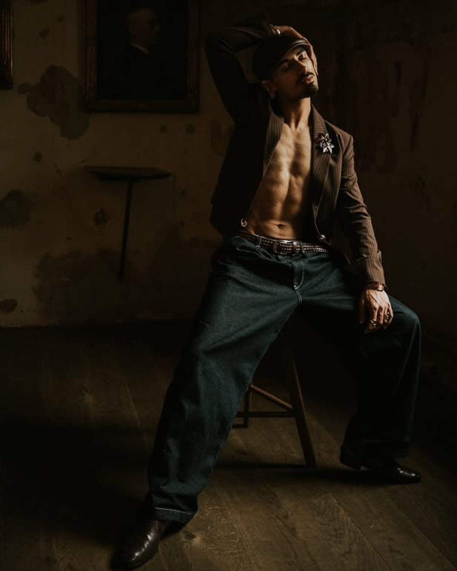 Editorial fashion portrait photographed by Pamila